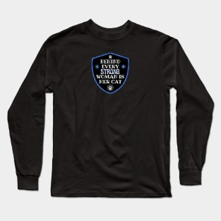 cat carer badge Long Sleeve T-Shirt